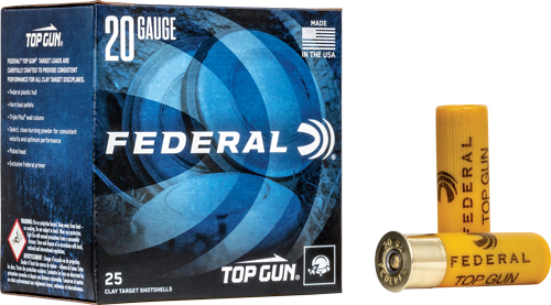 FEDERAL TOP GUN 20GA 7/8OZ #8 - 1210FPS 250RD CASE LOT