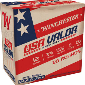 WINCHESTER USA VALOR 12GA - 2.75" 00 BUCK 25RD 10BX/CS