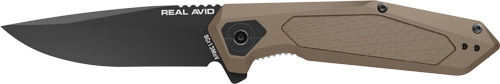 REAL AVID RAV-3 KNIFE ASSISTED - FOLDING 3.25" BLADE TAN
