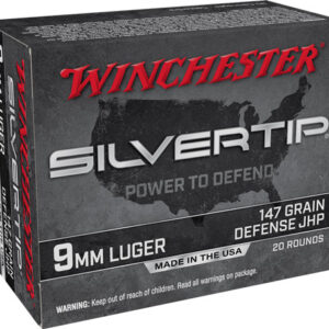 WINCHESTER SILVERTIP 9MM LUGER - 147GR HP 20RD 10BX/CS