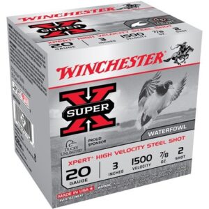 WINCHESTER XPERT STEEL 20GA 3" - 7/8OZ #2 1500FPS 25RD 10BX/CS