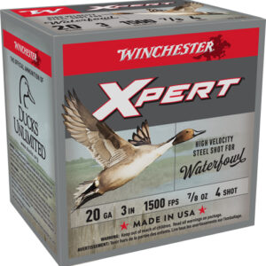 WINCHESTER XPERT STEEL 20GA 3" - 7/8OZ #4 1500FPS 25RD 10BX/CS