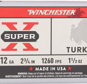 WIN AMMO SUPER-X TURKEY 12GA. - 2.75" 1-1/2OZ #4 10RD 10BX/CS