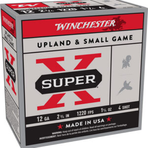 WINCHESTER SUPER-X 12GA 2.75" - 1-1/4OZ #4 1220FPS 25RD 10BX/C