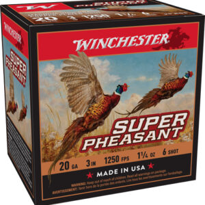 WINCHESTER SUPER PHEASANT 20GA - 1-1/4OZ #6 1250FPS 25RD 10BX/C
