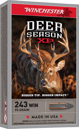 WINCHESTER DEER SEASON XP - 243 WIN 95GR JSP 20RD 10BX/CS