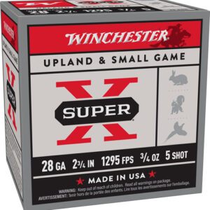 WINCHESTER SUPER-X 28GA 2.75" - 3/4OZ #5 1295FPS 25RD 10BX/CS