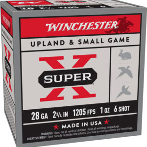 WINCHESTER SUPER-X 28GA 2.75" - 1OZ #6 1205FPS 25RD 10BX/CS