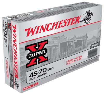 WINCHESTER SUPER-X 45-70 GOV - 405GR LEAD-FN 20RD 10BX/CS