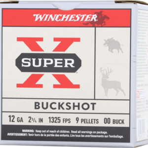 WINCHESTER SUPER-X 12GA 2.75" - 00 BUCK 9 PELLETS 25RD 10BX/CS