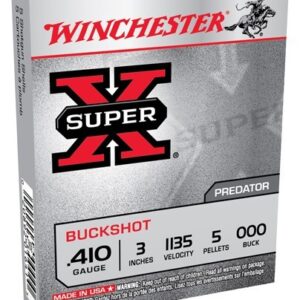 WINCHESTER SUPER-X 410 3" 000 - BUCK 5 PELLET 5RD 50BX/CS