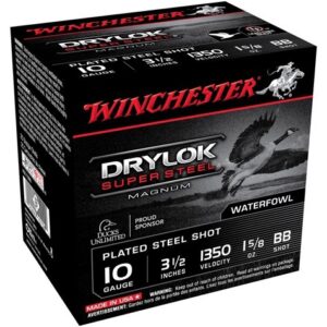 WINCHESTER DRYLOK 10GA 3.5" - 1-5/8OZ BB 1350FPS 25RD 10BX/C