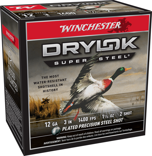 WINCHESTER DRYLOK 12GA 3" - 1-1/4OZ #2 25RD 10BX/CS - Image 2
