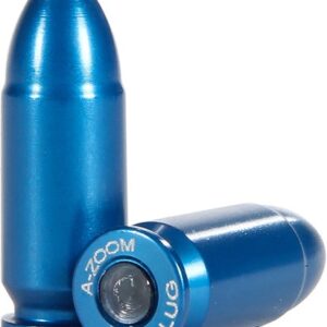 A-ZOOM METAL SNAP CAP BLUE - 9MM LUGER 10-PACK