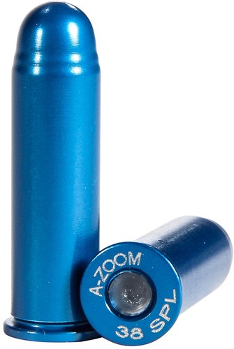 A-ZOOM METAL SNAP CAP BLUE - .38 SPECIAL 12-PACK