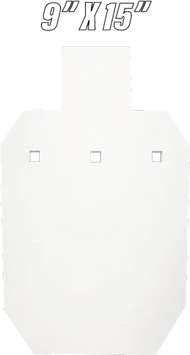 BASH TARGET AR500 SILHOUETTE - HALF SIZE 9"X15"-3/8" THICK