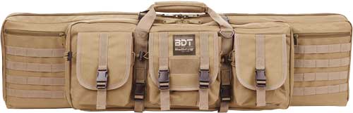 BULLDOG 42" DOUBLE TACTICAL CS - 3 LARGE ACCESS POCKETS TAN