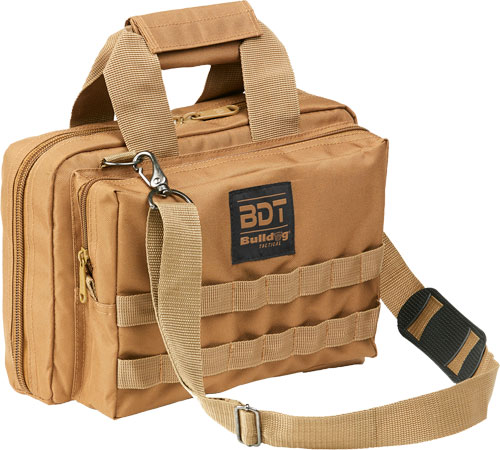 BULLDOG DELUXE 2 PISTOL RANGE - BAG W/MOLLE TAN