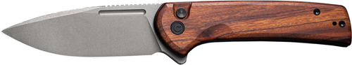 CIVIVI KNIFE CONSPIRATOR 3.48" - CUIBOURTIA WOOD/GRY STONEWASH