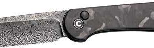 CIVIVI KNIFE ELEMENTUM 3.47" - MARBLE CARBON FIBER/BLK STNWSH