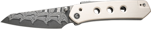 CIVIVI KNIFE VISION FG 3.54" - IVORY G-10/DAMASCUS BLADE - Image 2