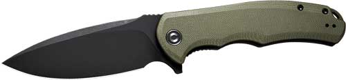 CIVIVI KNIFE PRAXIS 3.75" OD - GREEN G10/BLACK STONEWASHED