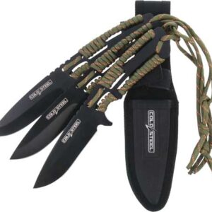 COLD STEEL THROWING KNIVES - 4.4" BLADE 3-PACK W/SHEATH