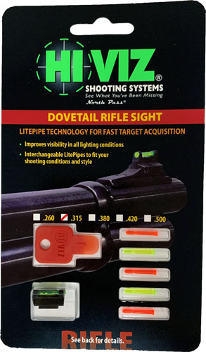 HIVIZ RIFLE FRONT SIGHT FOR - 3/8" DOVETAIL .315" - Image 2