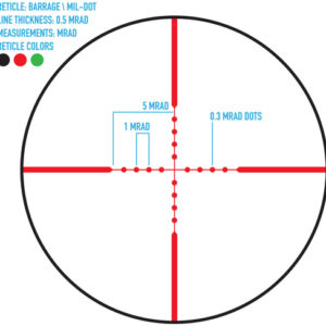 FIREFIELD BARRAGE 2.5-10X40 - RIFLESCOPE MIL-DOT RETICLE