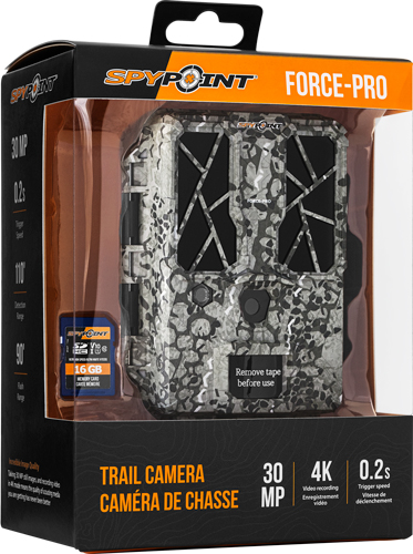 SPYPOINT TRAIL CAM FORCE PRO - SOLAR 4K 30MP CAMO W/16GB CRD - Image 3