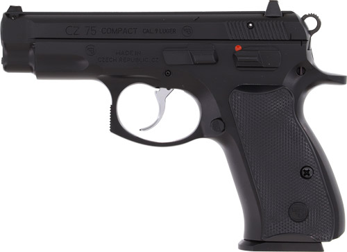 CZ 75 COMPACT 9MM FS 10RD - MANUAL SAFETY BLACK POLYCOTE - Image 2