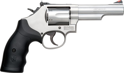 S&W 66 357 MAGNUM 2.75" ADJ - 6-SHOT STAINLESS RUBBER - Image 2