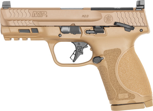 S&W M&P9 M2.0 COMPACT 9MM 4" - 15-SH OPTICS READY SAFETY FDE
