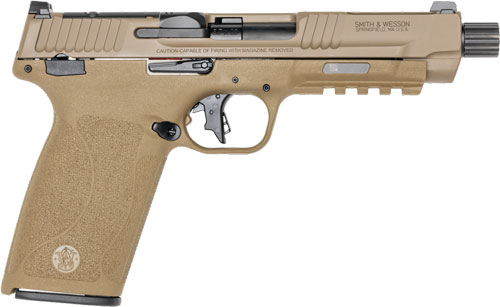 S&W M&P 5.7 NO THUMB SAFETY 5" - 2-22 RD MAGS OPTIC CUT FDE - Image 2