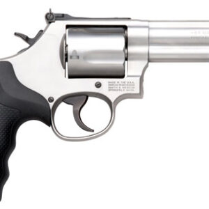 S&W 69 44MAG 4.25" ADJ - 5-SHOT STAINLESS RUBBER