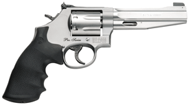 S&W PRO SERIES 686PLUS 357 5" - AS 7-SHOT STAINLESS RUBBER