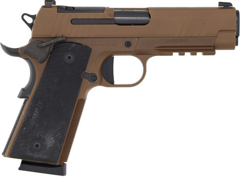 SIG 1911 XCARRY 45ACP 4.25" - XRAY3 OR (2)8RD G10 COYOTE