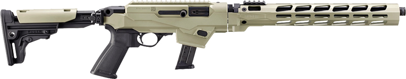 RUGER PC CARBINE 9MM 17-SHOT - DESERT VERDE CERAKOTE THREADED