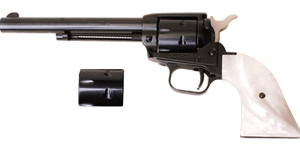 HERITAGE 22LR/22WMR COMBO 6.5" - BLACK WHITE PEARL GRIPS
