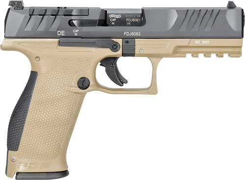 WALTHER PDP OR 9MM 4.5" - 18-SHOT TAN POLYMER FRAME