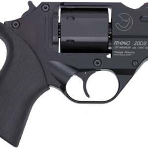 CHIAPPA RHINO 200DS 357MAG - 2" FS BLACK/RUBBER W/HOLSTER.