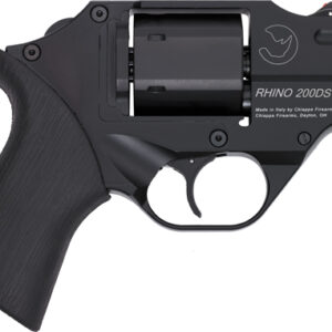CHIAPPA RHINO 200D DAO 357MAG - 2" FS BLACK/RUBBER W/HOLSTER.