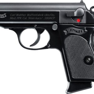 WALTHER PPK 380ACP BLUED FS - 6+1 RD BLACK SYNTHETIC GRIPS
