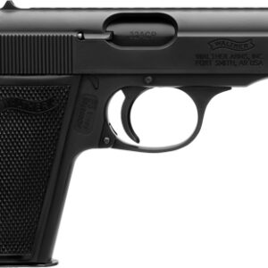 WALTHER PPK/S SD 32ACP BLACK - FS 7RD BLACK SYNTHETIC GRIPS