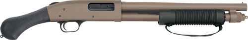 MOSSBERG 590 SHOCKWAVE 12GA 3" - 6RD CORNCOB FOREND FDE/CERAKOT