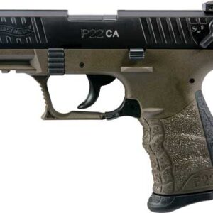 WALTHER P22 CA MILITARY 22LR - 3.42" AS 10-SHOT OD GREEN
