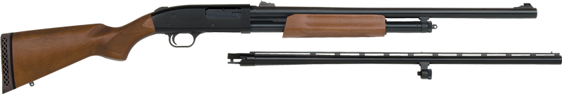 MOSSBERG 500 COMBO 12GA 3" - 28"VR 24"RIFLED BLUED HARDWOOD