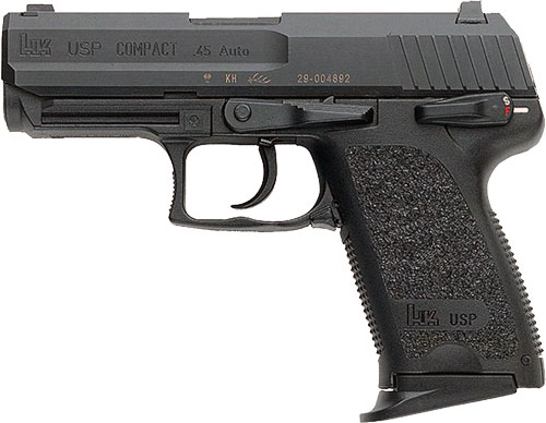 HK USP45 COMPACT V1 45ACP - 3.94" BBL 2-8RD BLACK