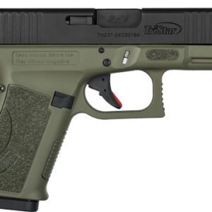 TRISTAR APOC 9MM 15RND ODG - BLACK W/FIBER OPTIC SIGHTS