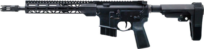 FAXON PISTOL 338 ARC 12.5" BBL - SBA3 BRACE BLACK